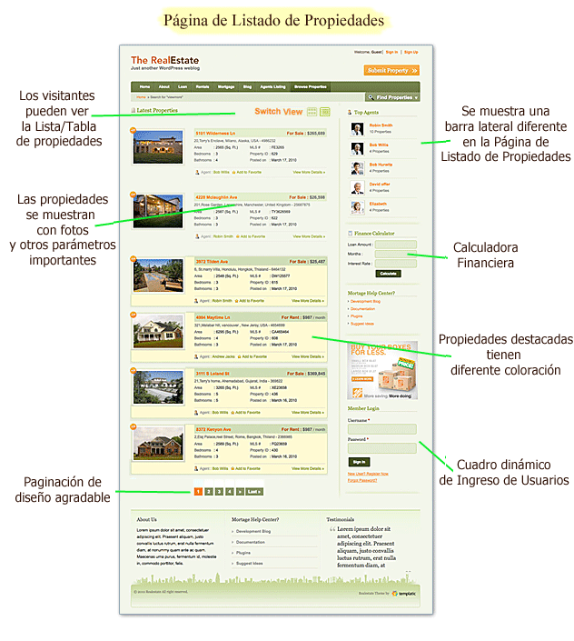 Sitio Web Inmobiliario